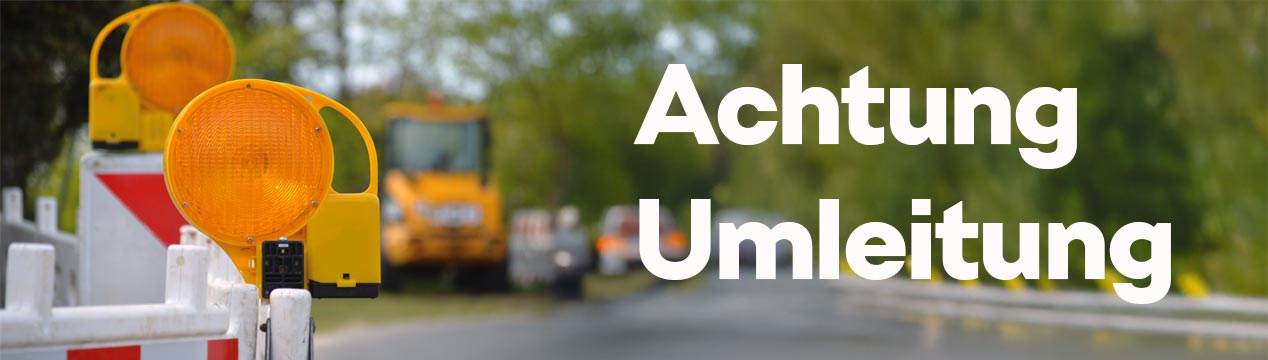 Umleitung aus Gera nach Thieschitz